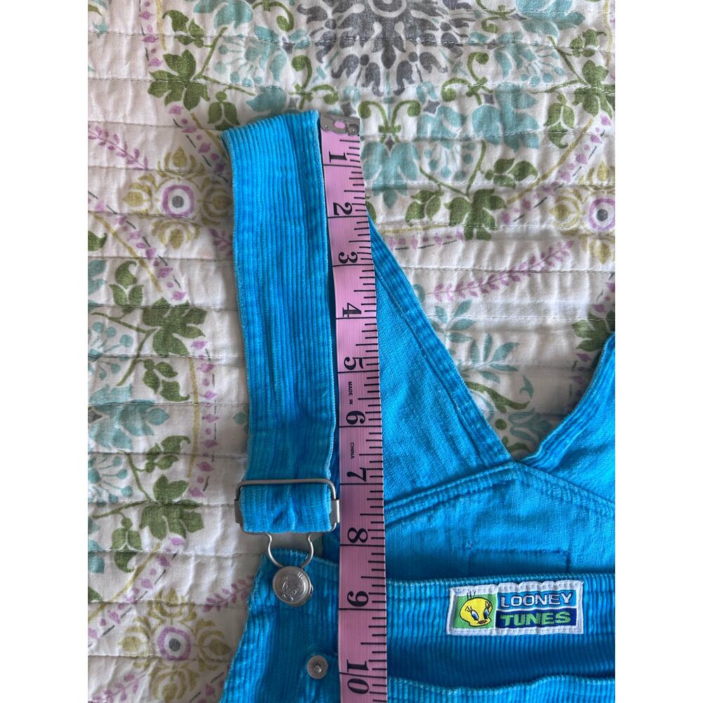 Looney Tunes VTG Woman’s S Tweety Bird Short Overalls Cotton Summer Rare 90s Y2K - Picture 11 of 14